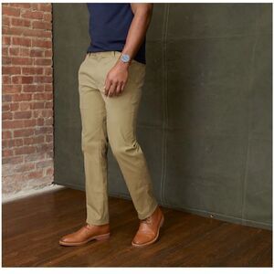 Bluffworks Men’s Original Regular Fit Tan Quick-drying Winkle-resistant Straight